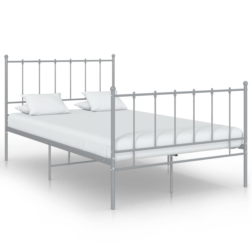 Estructura de cama sin colchón metal blanco 160x200 cm