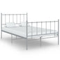 Estructura de cama sin colchón metal blanco 160x200 cm