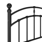 Estructura de cama sin colchón metal negro 100x200 cm