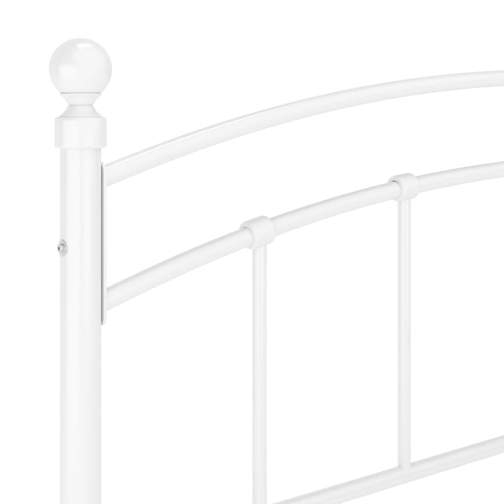 Estructura de cama sin colchón metal blanco 140x200 cm