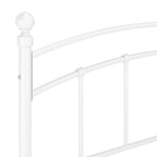 Estructura de cama sin colchón metal blanco 140x200 cm
