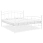 Estructura de cama sin colchón metal blanco 160x200 cm