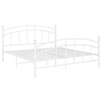 Estructura de cama sin colchón metal blanco 160x200 cm
