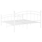 Estructura de cama sin colchón metal blanco 160x200 cm