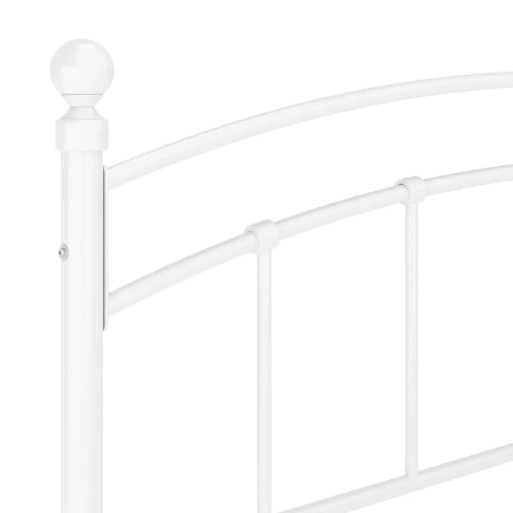 Estructura de cama sin colchón metal blanco 160x200 cm