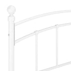 Estructura de cama sin colchón metal blanco 160x200 cm