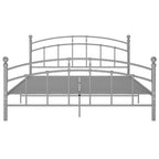 Estructura de cama sin colchón metal gris 180x200 cm