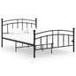 Estructura de cama sin colchón metal negro 200x200 cm