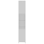 Juego de muebles de baño 4 piezas madera ingeniería blanco