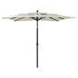 3-tier garden parasol with aluminum pole, sand, 2 m