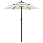 3-tier garden parasol with aluminum pole, sand, 2 m