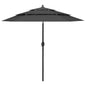 3-tier garden parasol with aluminum pole, sand, 2 m
