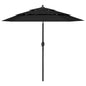 3-tier garden parasol with aluminum pole, sand, 2 m