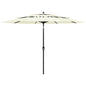 3-tier garden parasol with aluminum pole, sand, 2 m