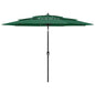 3-tier garden parasol with aluminum pole, sand, 2 m