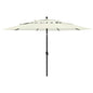 3-tier garden parasol with aluminum pole, sand, 2 m