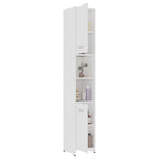 Juego muebles de baño 3 pzas madera de ingeniería blanco
