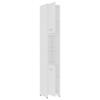 Juego muebles de baño 3 pzas madera de ingeniería blanco