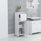 Juego de muebles de baño 3 piezas madera ingeniería blanco