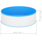 Piscina de chapoteo blanca 350x90 cm