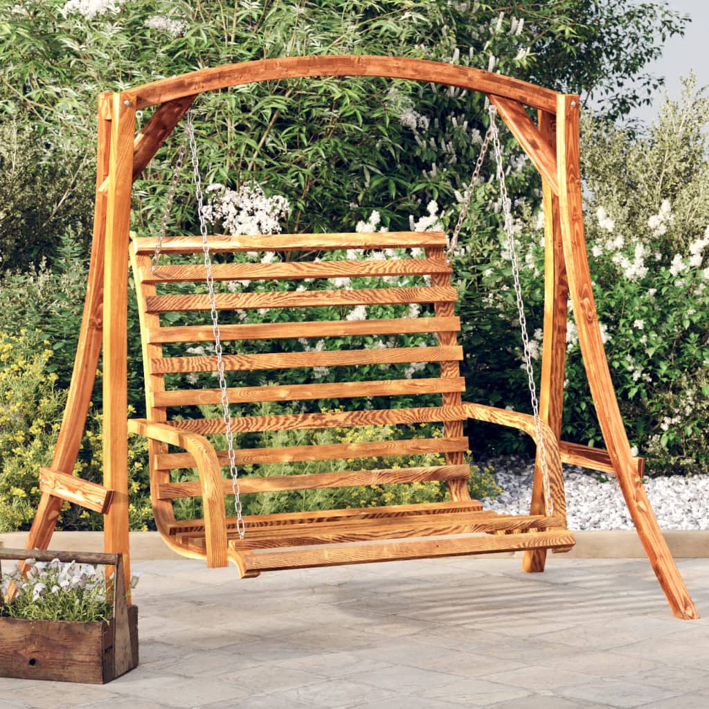 Banco balancín madera de pino impregnada 110 cm