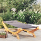 Tumbona com dossel madeira curvada cinzento antracite 100x188,5x44 cm