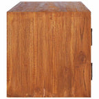 Mueble de TV de pared madera maciza de teca 180x30x30 cm