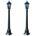 Farolas de jardín Preston 2 piezas 105 cm