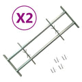Rejas de seguridad de ventana ajustables 2 uds 1000-1500 mm