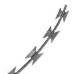 Alambre de espino rollo helicoidal 2 uds acero galvanizado 100m