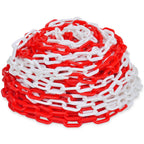 Cadenas de advertencia 2 unidades plástico rojo y blanco 30 m