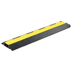 Rampas de protección de cable 2 uds 2 canales goma 101,5 cm