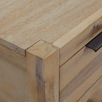 Mesitas de noche con cajones madera acacia maciza 40x30x48 cm
