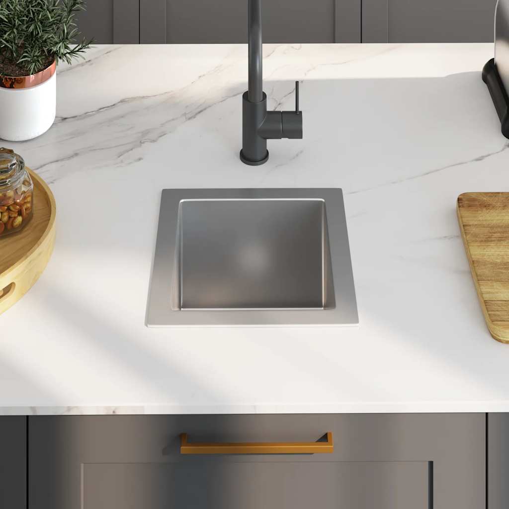 Fregadero de cocina hecho a mano acero inoxidable