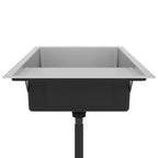 Fregadero de cocina hecho a mano de acero inoxidable