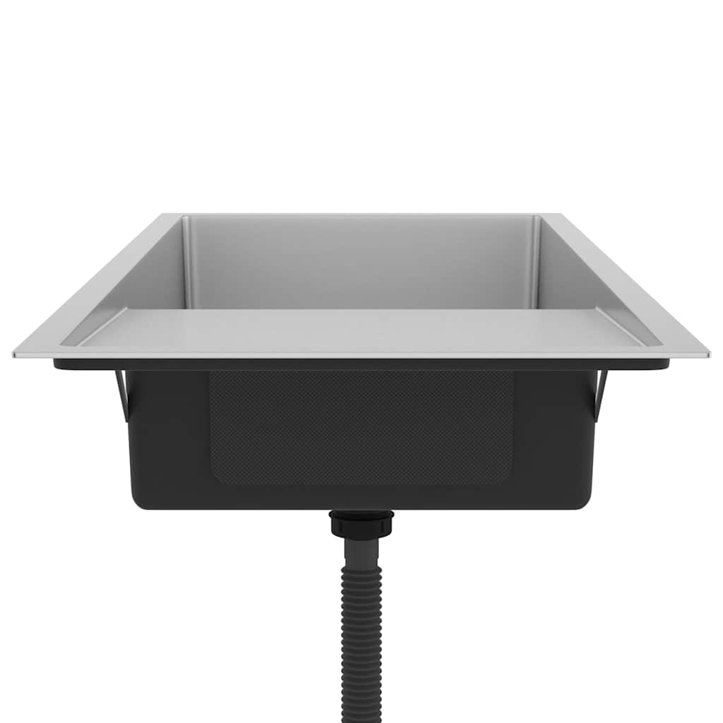 Fregadero de cocina hecho a mano de acero inoxidable