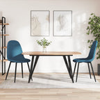 Silla de comedor 6 unidades terciopelo negro