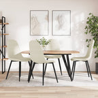 Silla de comedor 6 unidades terciopelo negro