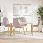 Silla de comedor 6 unidades terciopelo negro