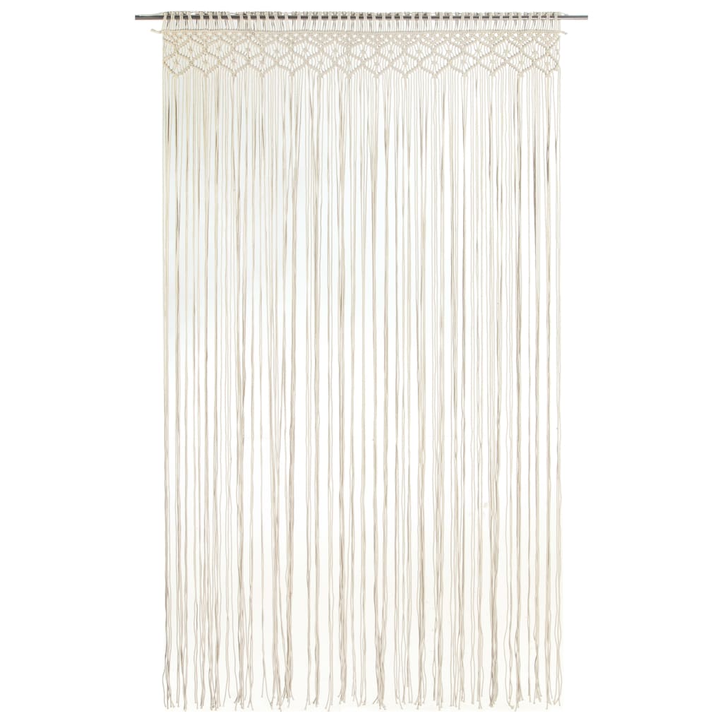 Cortina de macramé algodón 140x240 cm