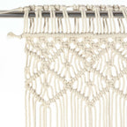 Cortina de macramé algodón 140x240 cm