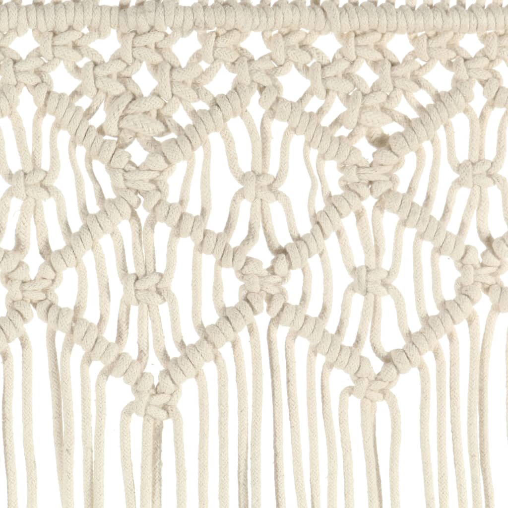 Cortina de macramé algodón 140x240 cm