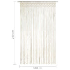Cortina de macramé algodón 140x240 cm