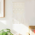 Adorno de pared de macramé algodón 40x80 cm