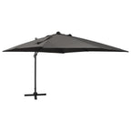 Sombrilla de jardín voladiza con palo de aluminio rojo 300 cm