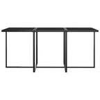 Set de comedor para jardín 11 pzas cojines ratán sintético gris
