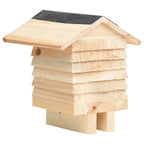 Hotel para abejas de madera maciza de abeto 22x20x20 cm
