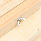 Hotel para abejas de madera maciza de abeto 22x20x20 cm