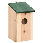 Casa para pájaros 10 unidades madera maciza de abeto 12x12x22cm