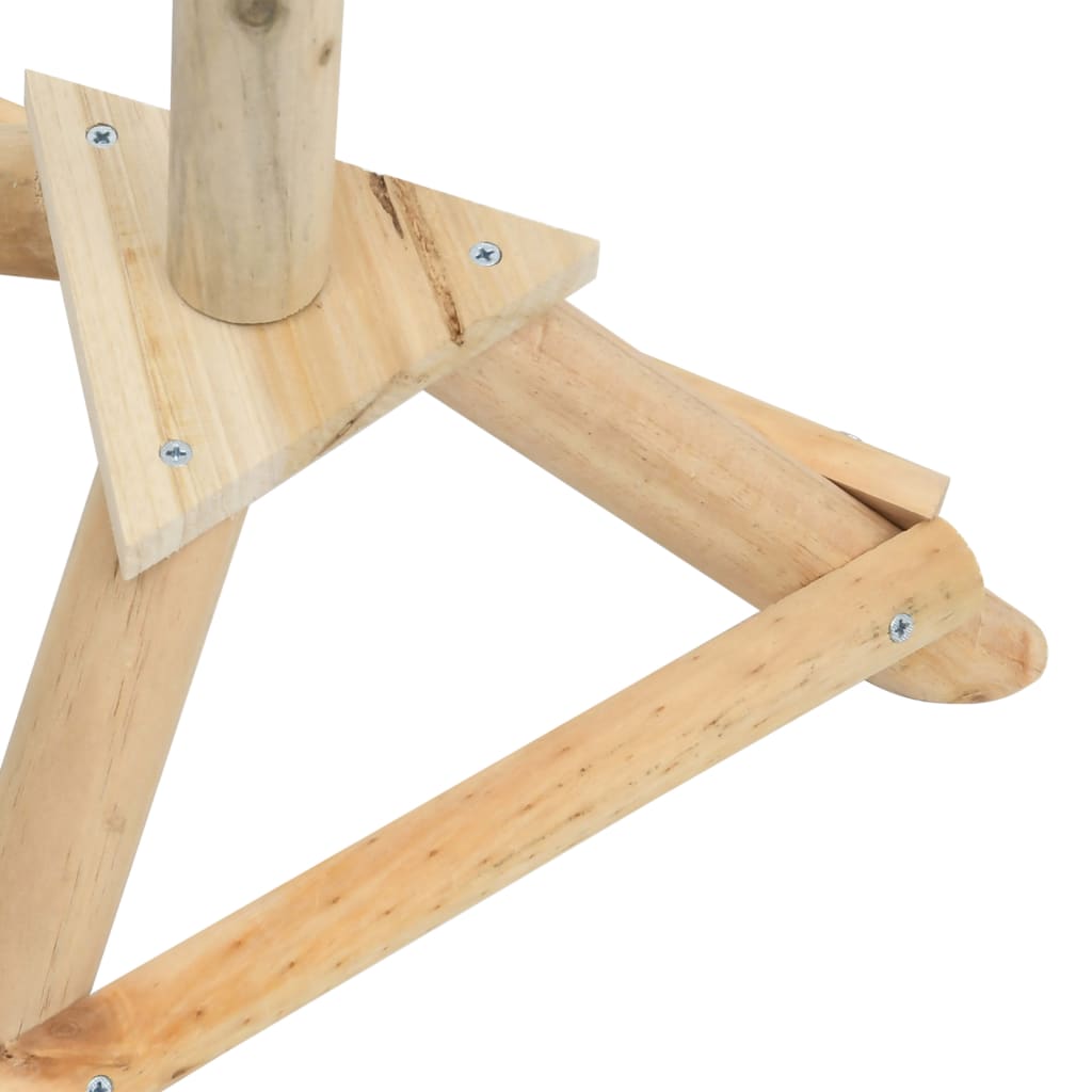 Comedero para pájaros de pie madera maciza de abeto 33x110 cm